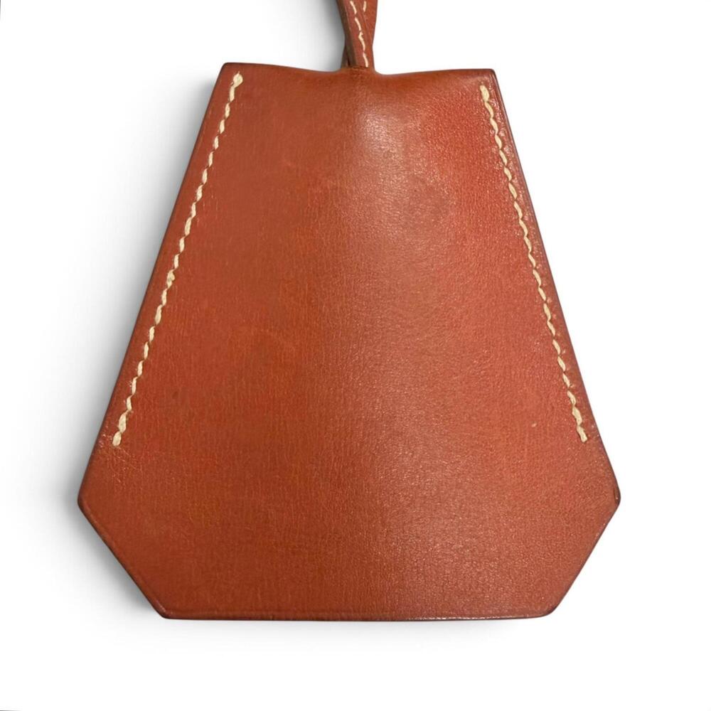 HERMES (Hermes) Margiela era Clochette Keyring Leather Necklace Brown (reddis...